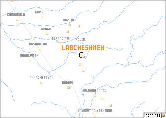 map of Lab Cheshmeh