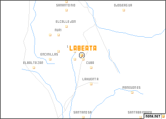 map of La Beata