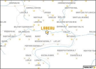 map of Labeau