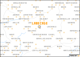 map of La Bécade