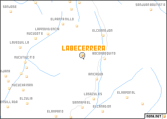 map of La Becerrera