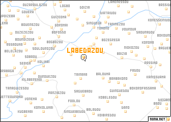 map of Labédazou
