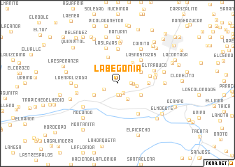 map of La Begonia