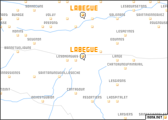 map of La Bègüe