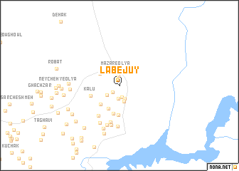 map of Lab-e Jūy