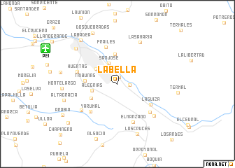 map of La Bella