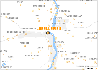 map of La Belle View