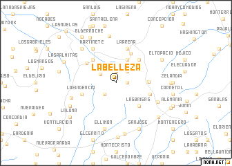 map of La Belleza