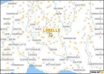 map of Labelle