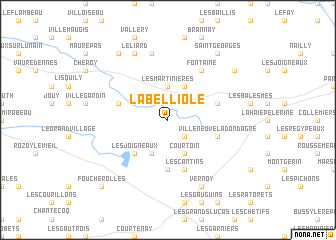 map of La Belliole