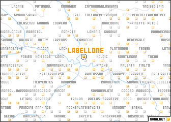 map of La Bellone