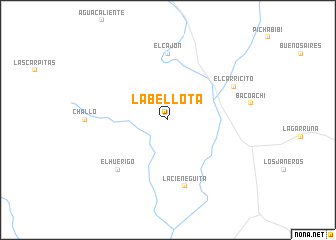 map of La Bellota