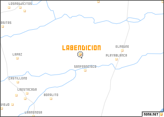 map of La Bendición