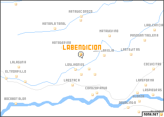 map of La Bendición