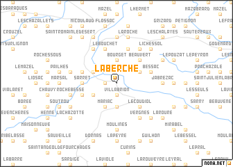 map of La Berche