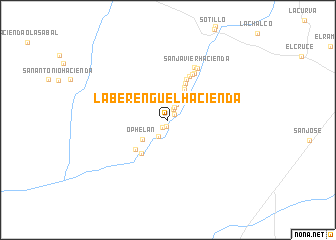map of La Berenguel Hacienda