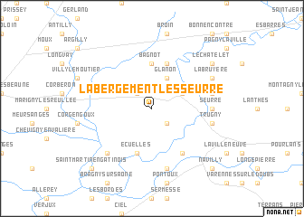 map of Labergement-lès-Seurre
