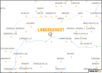 map of LʼAbergement