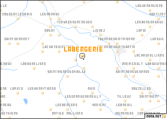 map of La Bergerie