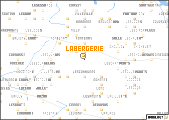 map of La Bergerie