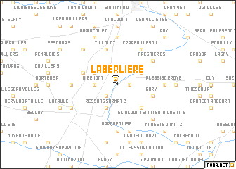 map of Laberlière