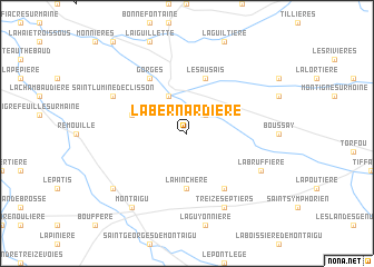 map of La Bernardière