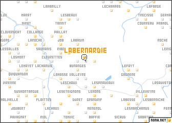 map of La Bernardie