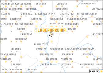 map of La Bernardina