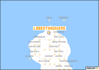 map of La Berthaudière