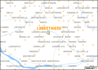map of La Berthière