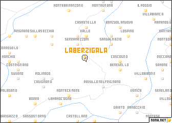 map of La Berzigala