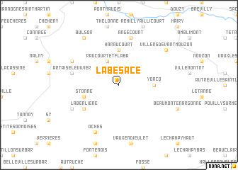 map of La Besace