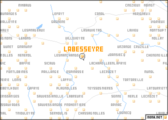 map of La Besseyre