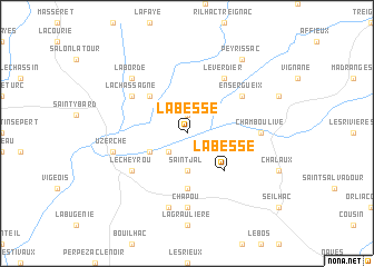 map of La Besse