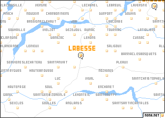 map of La Besse