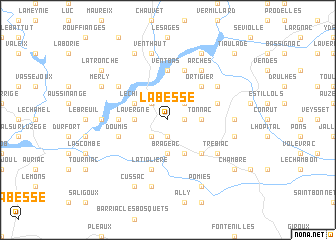 map of La Besse
