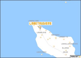 map of La Bétaudière