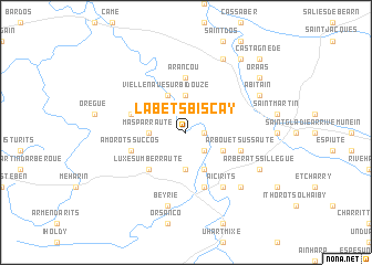 map of Labets-Biscay