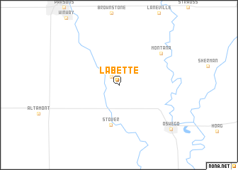 map of Labette