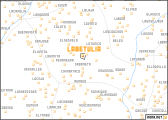 map of La Betulia