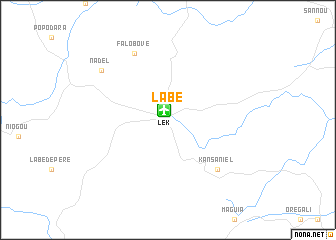 map of Labé