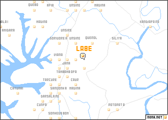 map of Labé