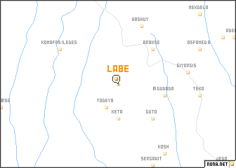 map of Labē