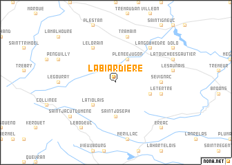 map of La Biardière
