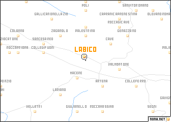 map of Labico