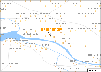 map of La Bignanais