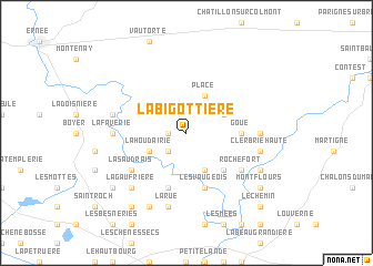 map of La Bigottière