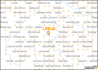 map of La Bija