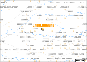 map of La Bilongére