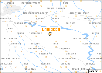 map of La Biocca